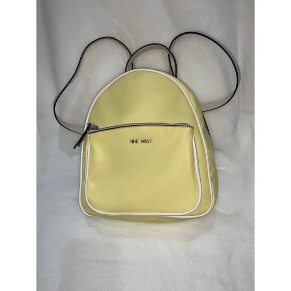 Nine West Women's Yellow Dome Backpack‎ with Adjustable Straps - Picture 1 of 6